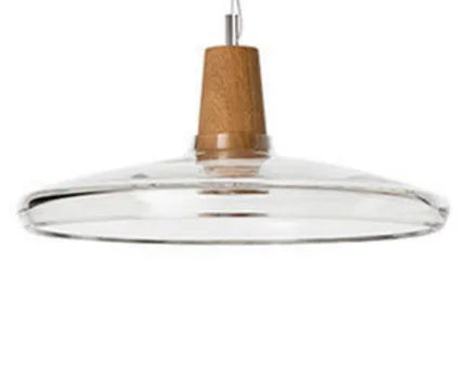 DecorBites™ Glass and Wood Pendant Light for Modern American Retro Dining Loft Decor