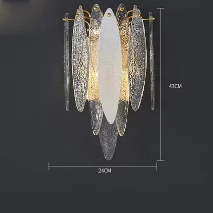 DecorBites™ Art Deco Glass Iron LED Chandelier for Dinning Room