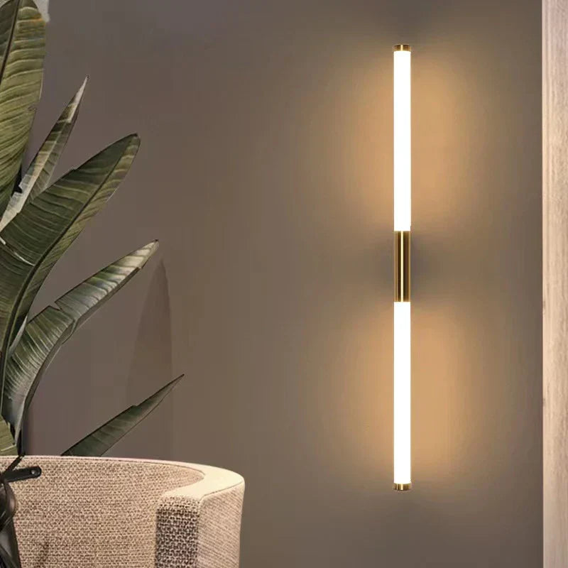 DecorBites™ Linear Metal Tube LED Wall Lamp for Living Room Bedroom Aisle Staircase Corridor