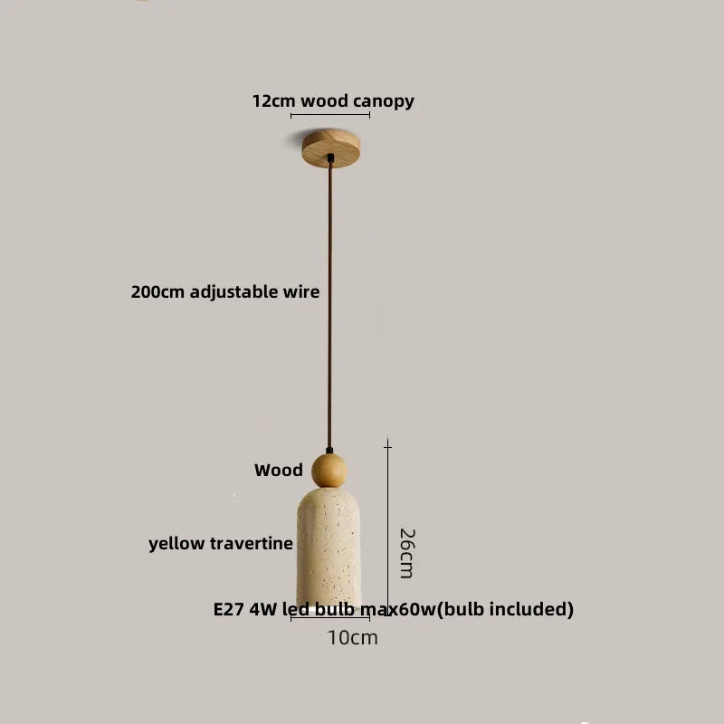 DecorBites™ Cave Stone LED Pendant Lamp - Nordic Modern Hanging Light
