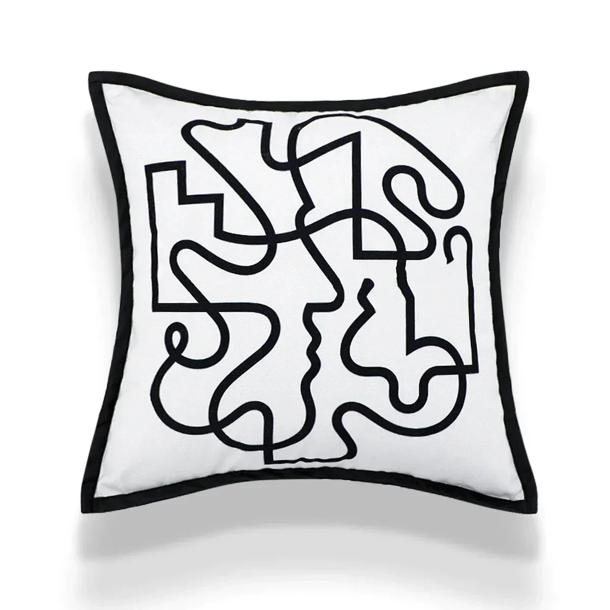 DecorBites™ Geometric Embroidery Cushion Covers: Nordic Modern Decorative Pillowcase for Living Room