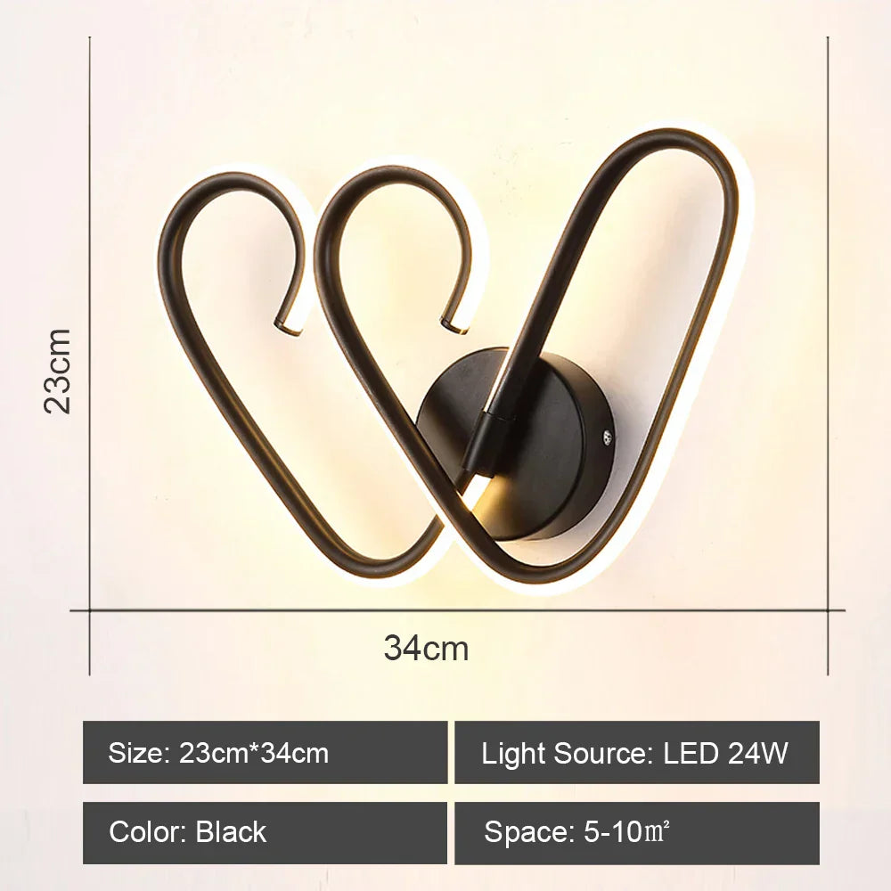 DecorBites™ LED Acrylic Wall Light Shade for Bedroom Living Room Home décor