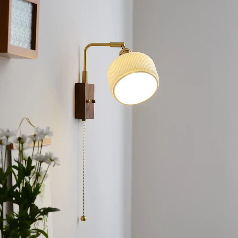 DecorBites™ Ceramic Copper LED Wall Lamps Bedroom Bathroom Mirror Light Fixtures