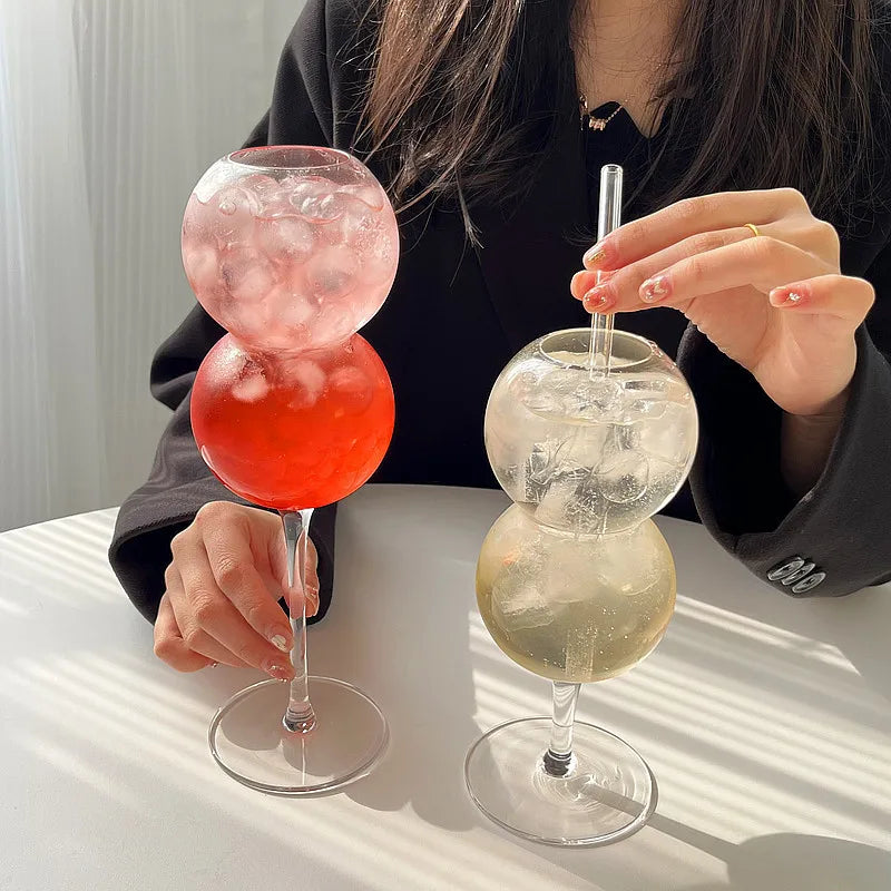 DecorBites™ Bubble Ball Glasses Drinkware for Bar and Restaurant