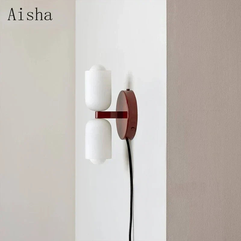 DecorBites™ Double Head Glass Wall Light for Bedroom, Living Room, Bathroom Décor
