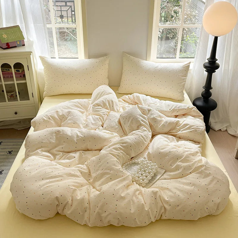 DecorBites™ Double-Layer Cotton Bedding Set - High-Quality, Ultra Soft Quilt Set