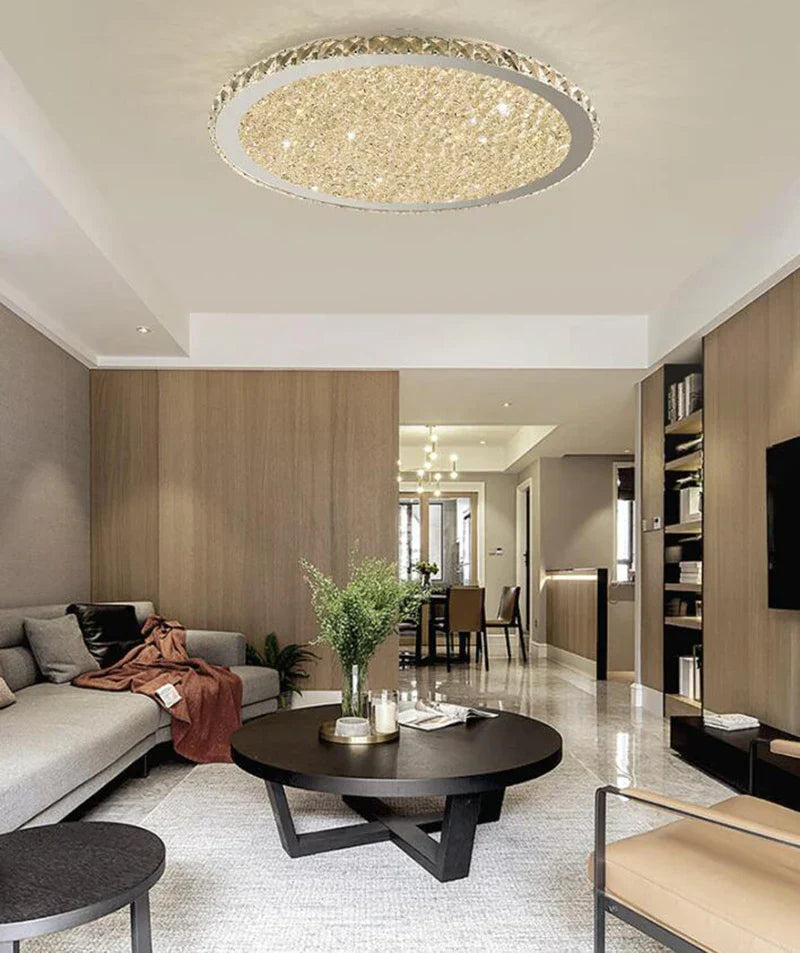 DecorBites™ Crystal Ceiling Light with LED Bulbs for Home Living Room Bedroom