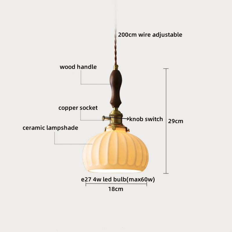 DecorBites™ LED Pendant Lamp Elegant Copper Glass Modern Style Hanging Light Fixtures