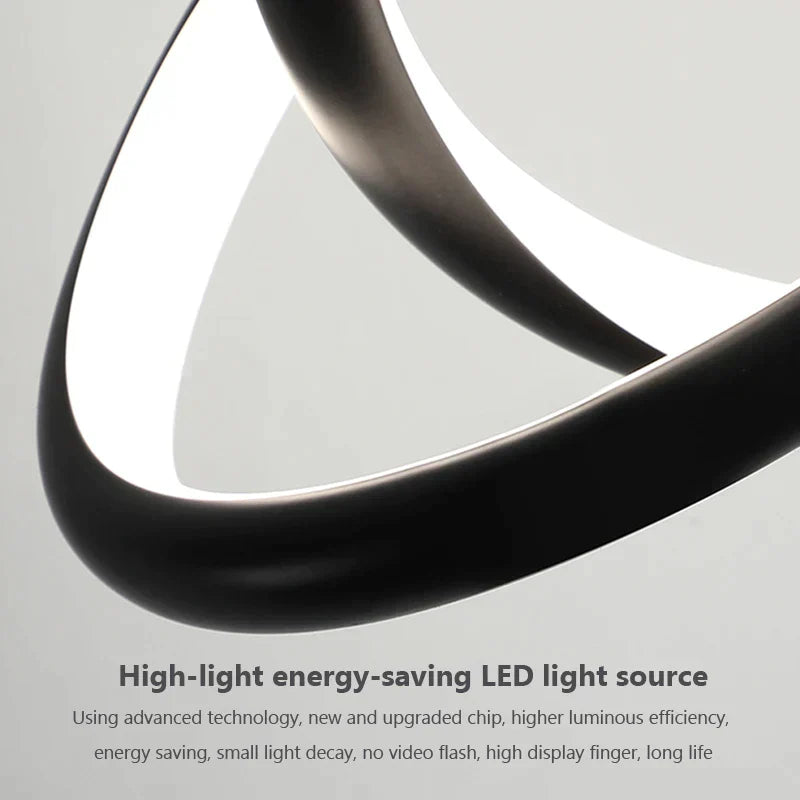 DecorBites™ LED Minimalist Pendant Light Chandelier for Modern Decor Art in Bedroom Living Room