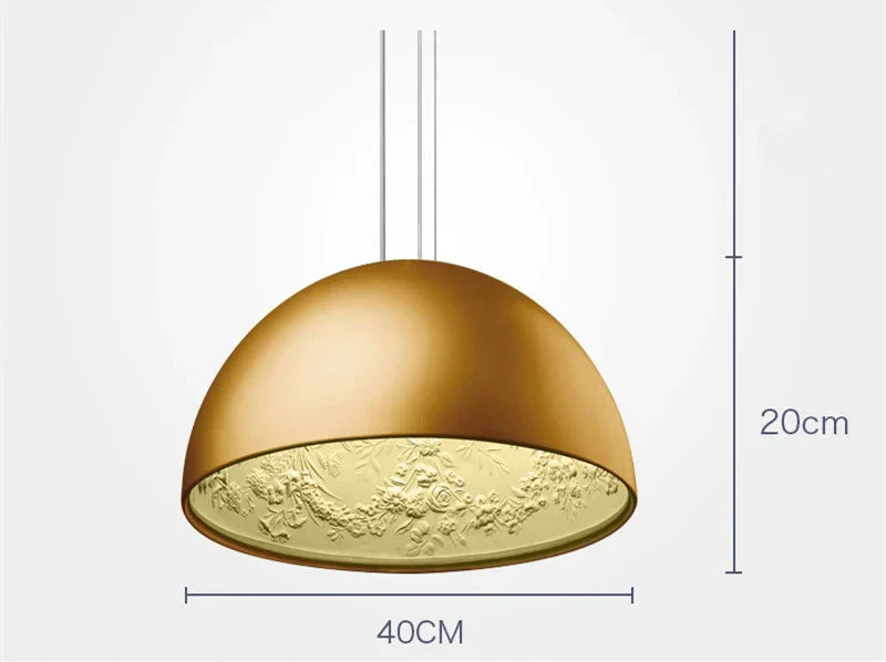 DecorBites™ 3D Sky Garden Resin Chandelier with LED Lights in Black, White, Golden, and Coffee Colors