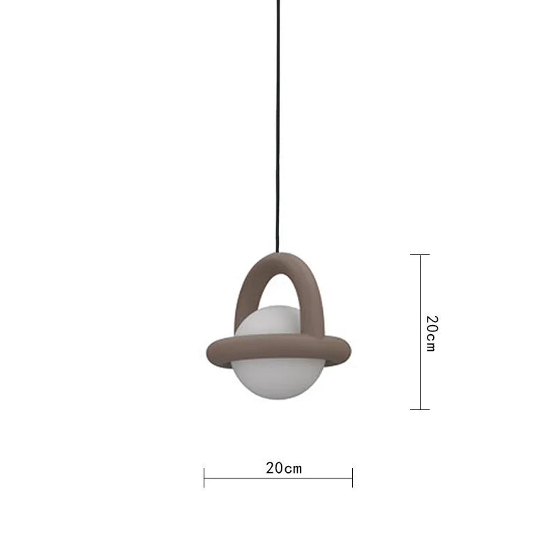 DecorBites™ LED Pendant Lights Acrylic Ball Metal Wire 150cm Dining Room Kitchen Bedroom
