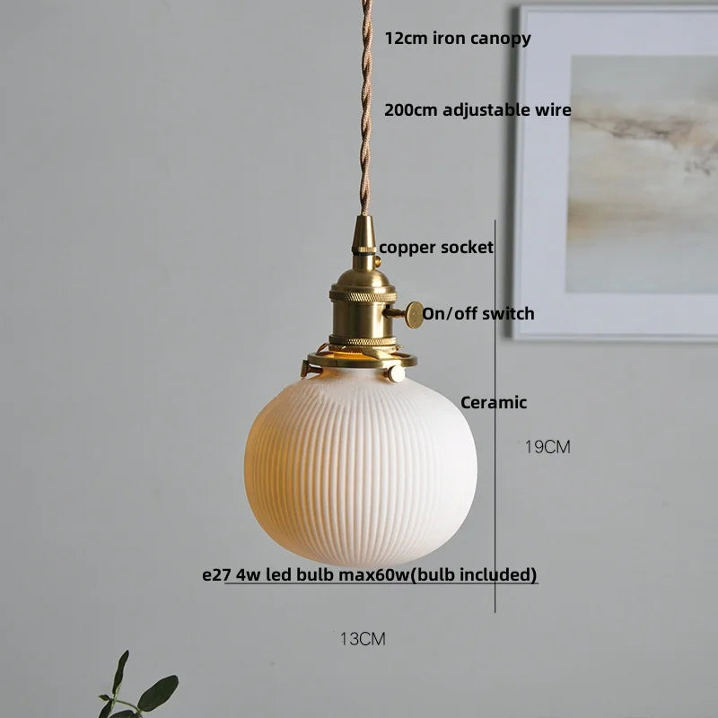 DecorBites™ Black Ceramic LED Pendant Lights - Modern Nordic Style Hanglampen