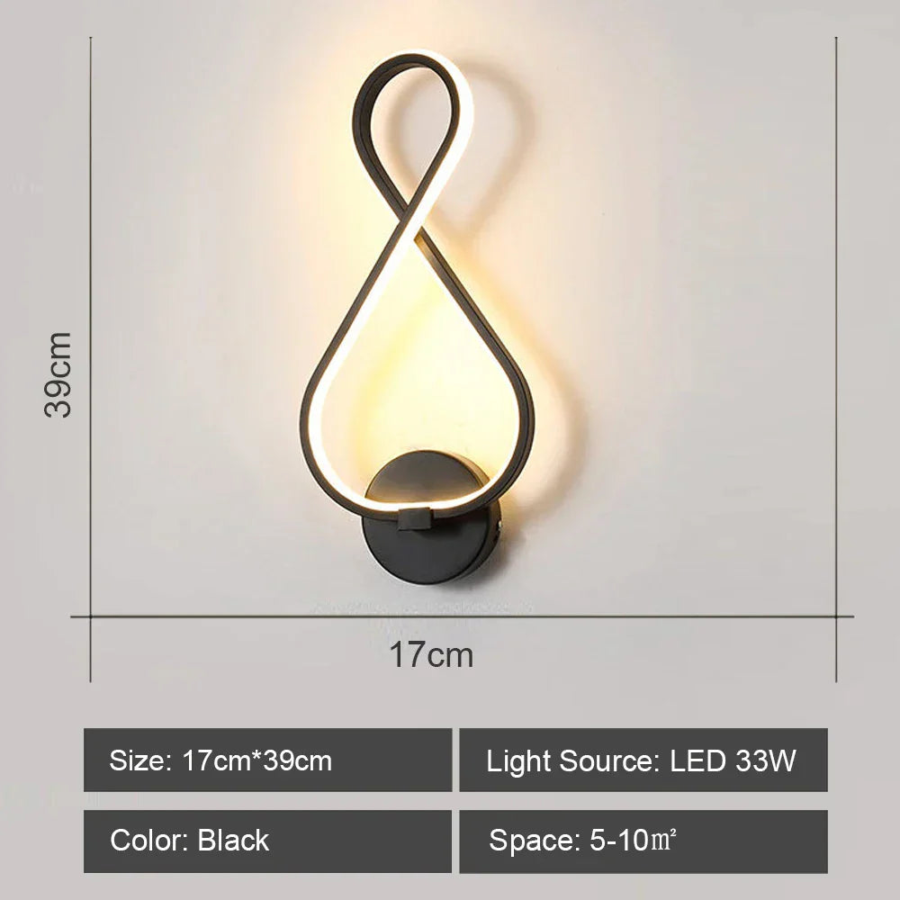 DecorBites™ LED Acrylic Wall Light Shade for Bedroom Living Room Home décor