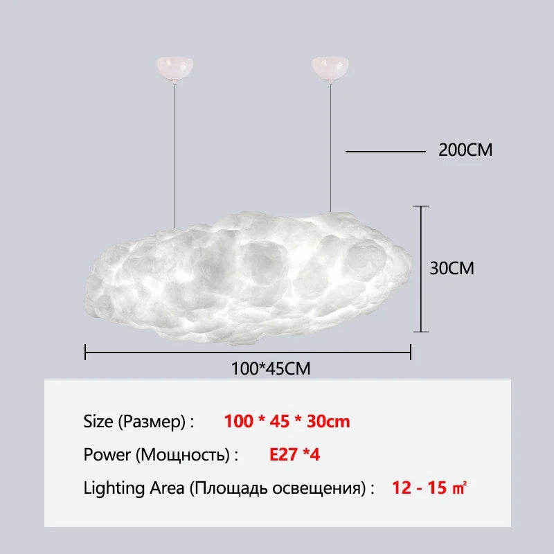DecorBites™ Cloud Chandelier Pendant Light for Dining Room & Kitchen Island