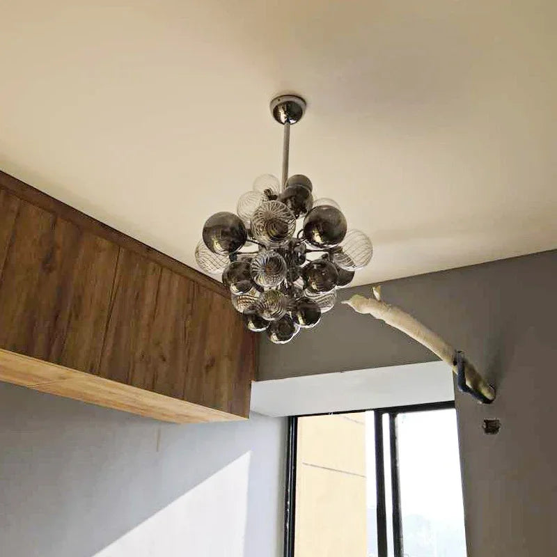 DecorBites™ Bubble Glass Ceiling Chandelier Pendant for Living Room Bedroom
