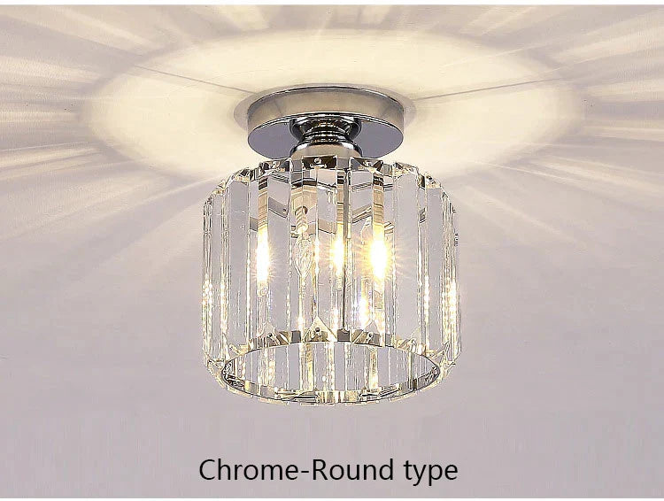 DecorBites™ Crystal LED Chandelier for Aisle, Hallway, and Living Spaces