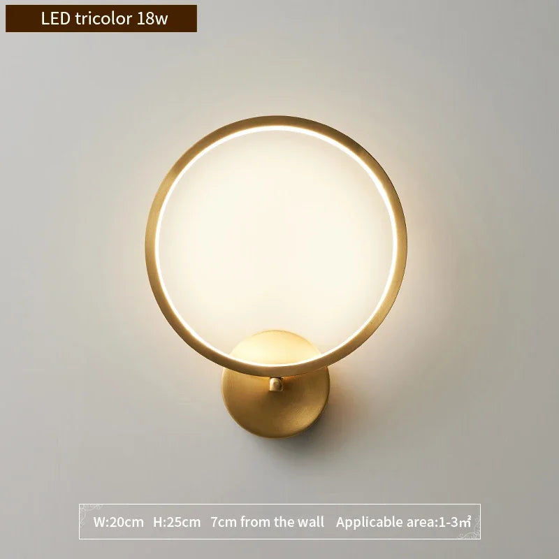 DecorBites™ Gold Crystal LED Wall Lights for Bedroom Living Room Home Decoration