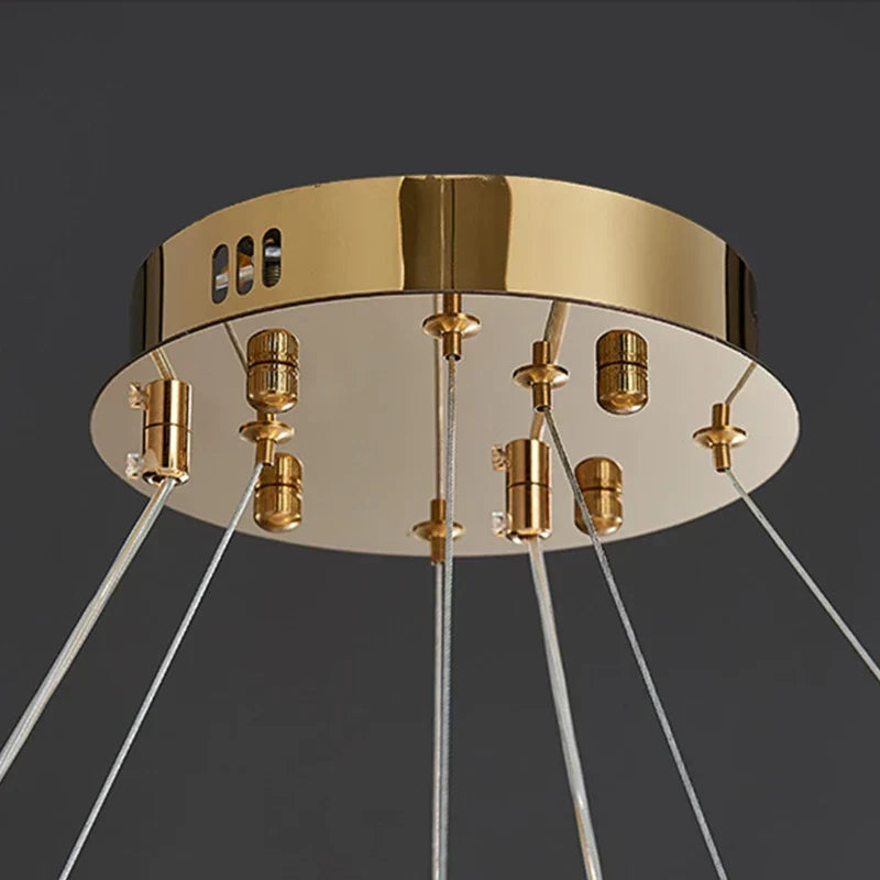 DecorBites™ Crystal Chandelier Pendant Lamp, Exquisite Oriental Style Lighting for Home