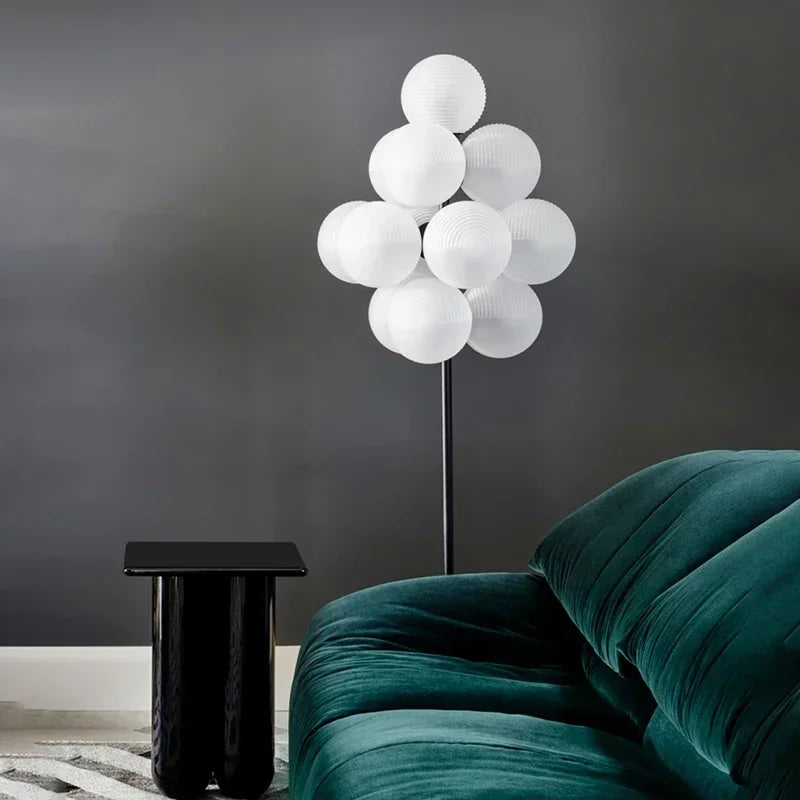 DecorBites™ Bubble Glass LED Floor & Table Lamp Set for Modern Living Room & Bedroom