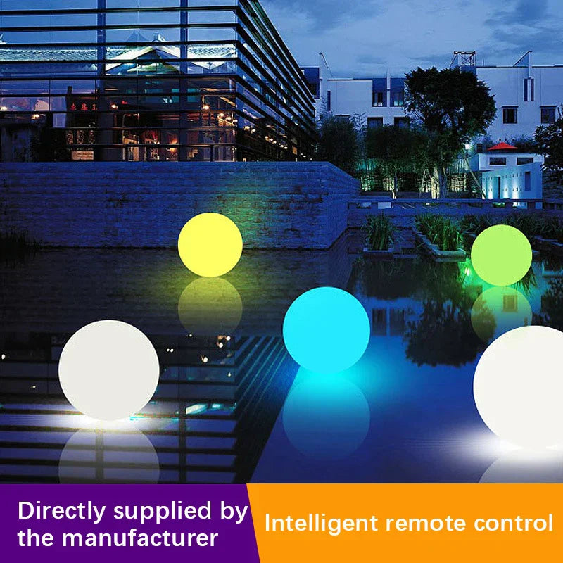 DecorBites™ LED Ball Lamp for Outdoor Courtyards & Gardens - Rechargeable Landscaping Light