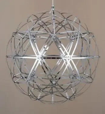 DecorBites™ LED Spark Ball Pendant Light | Modern Stainless Steel Chandelier Lighting