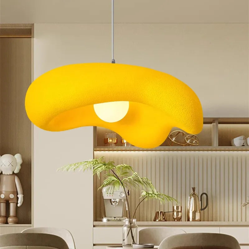 DecorBites™ Creamy Style Pendant Light | Resin Dining Room LED Island Lamp