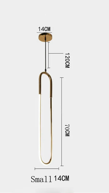 DecorBites™ LED U-shaped Bar Chandelier for Dining Living Bedroom - Nordic Minimalist Style