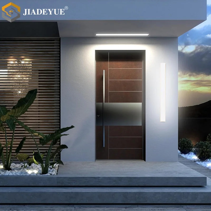 DecorBites™ LED Waterproof Garden Wall Lamp, White Strip, Outdoor IP65 Lighting
