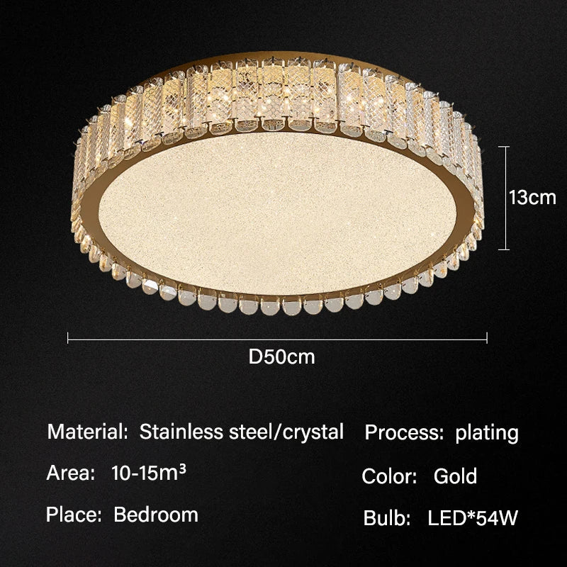 DecorBites™ Crystal LED Ceiling Lights for Modern Home Decor Lighting