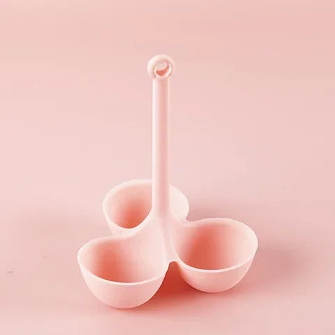 DecorBites™ Egg Steamer Tray with 5 Grids - Durable Silicone Egg Boiler Holder