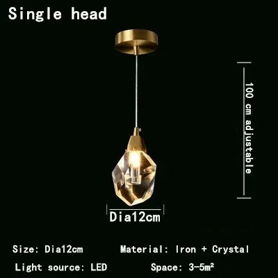 DecorBites™ Crystal Chandelier LED Pendant Lights High-end Nordic Modern Style Indoor Lighting