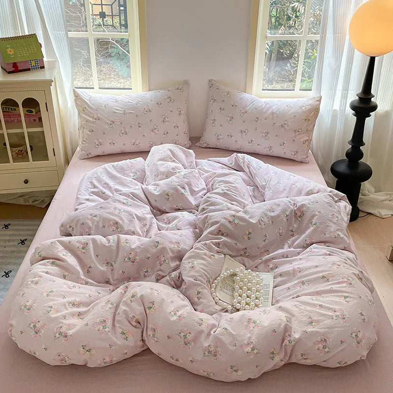 DecorBites™ Double-Layer Cotton Bedding Set - High-Quality, Ultra Soft Quilt Set