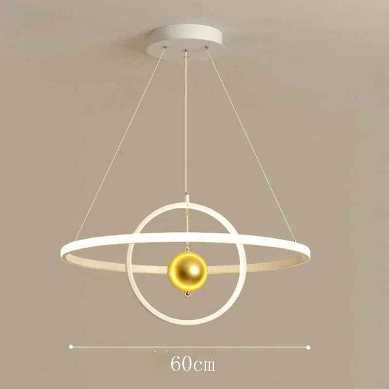 DecorBites™ Circular Iron Ball Pendant Chandelier LED Lighting Fixtures