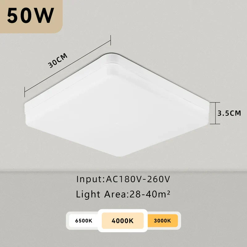 DecorBites™ LED Ceiling Chandelier: Modern 220V Living Room Light Fixture with Ultrathin Design