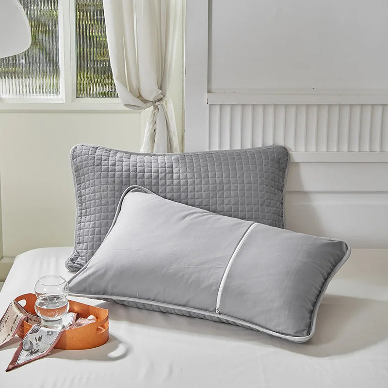 DecorBites™ Cotton Pillowcase: Breathable Pillow Core Cover for Ultimate Protection