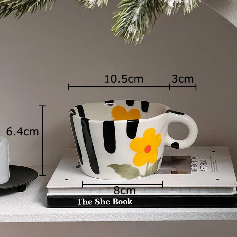 DecorBites™ Cartoon Pattern Ceramic Coffee Mug Creative Cup Tea Teacup Juice Container