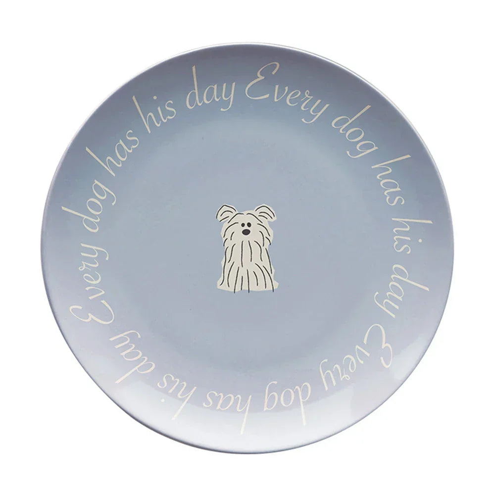 DecorBites™ Korean Style Round Bamboo Fiber Dining Plate for Desserts, Fruits, and Cakes