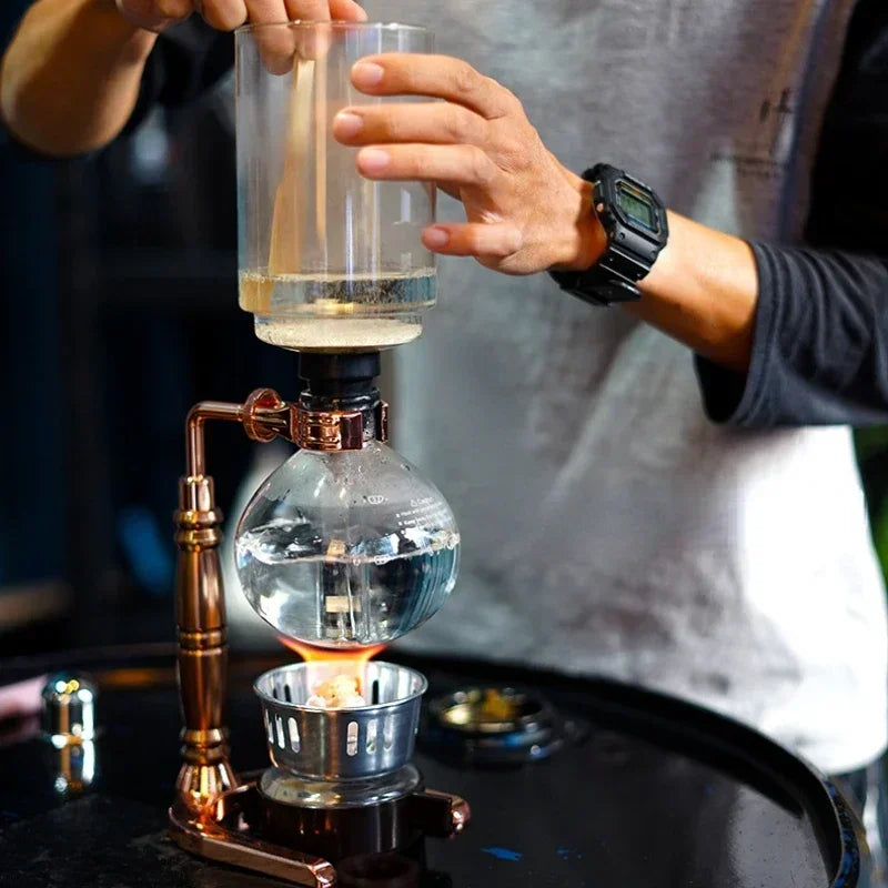 DecorBites™ Coffee Jug Siphon Maker Tea Pot Percolator Barista Tools Kit Kitchen Dining