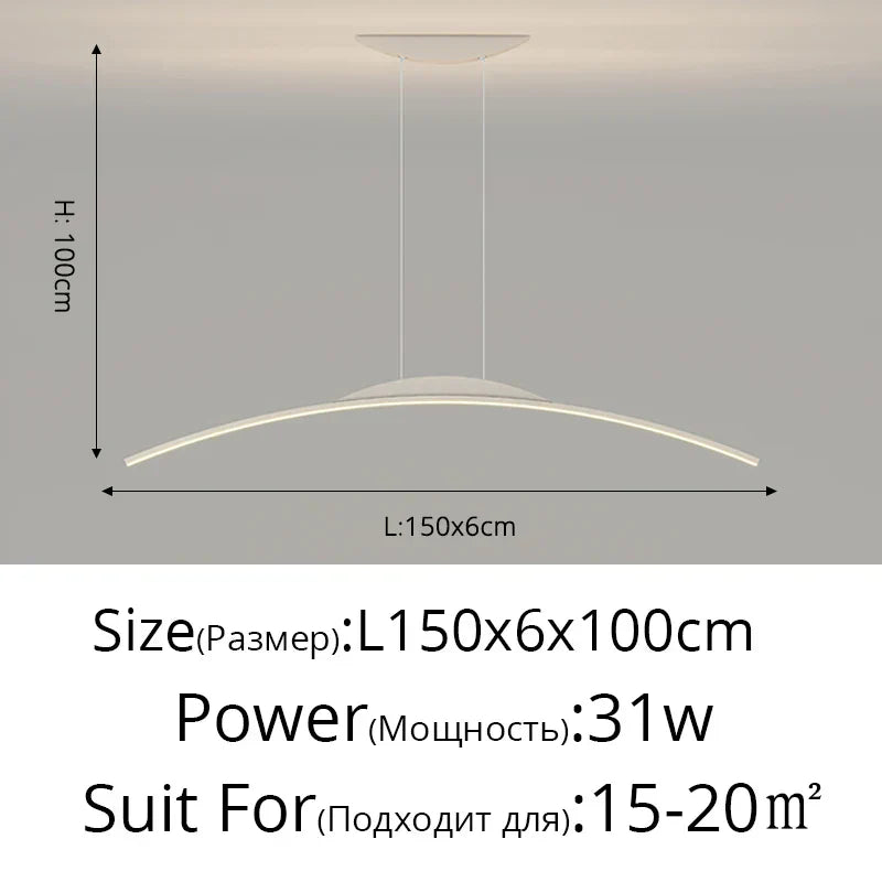 DecorBites™ LED Pendant Lamp - Minimalist Hanging Light for Dining Room & Home Decor
