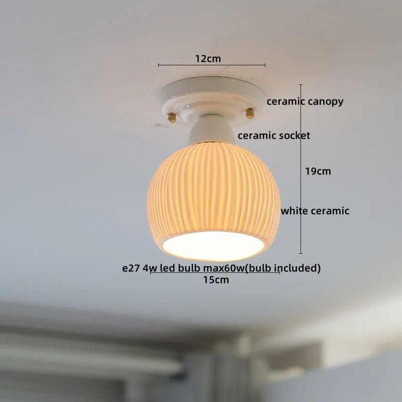 DecorBites™ Ceramic LED Ceiling Light for Modern Home Decor & Lighting