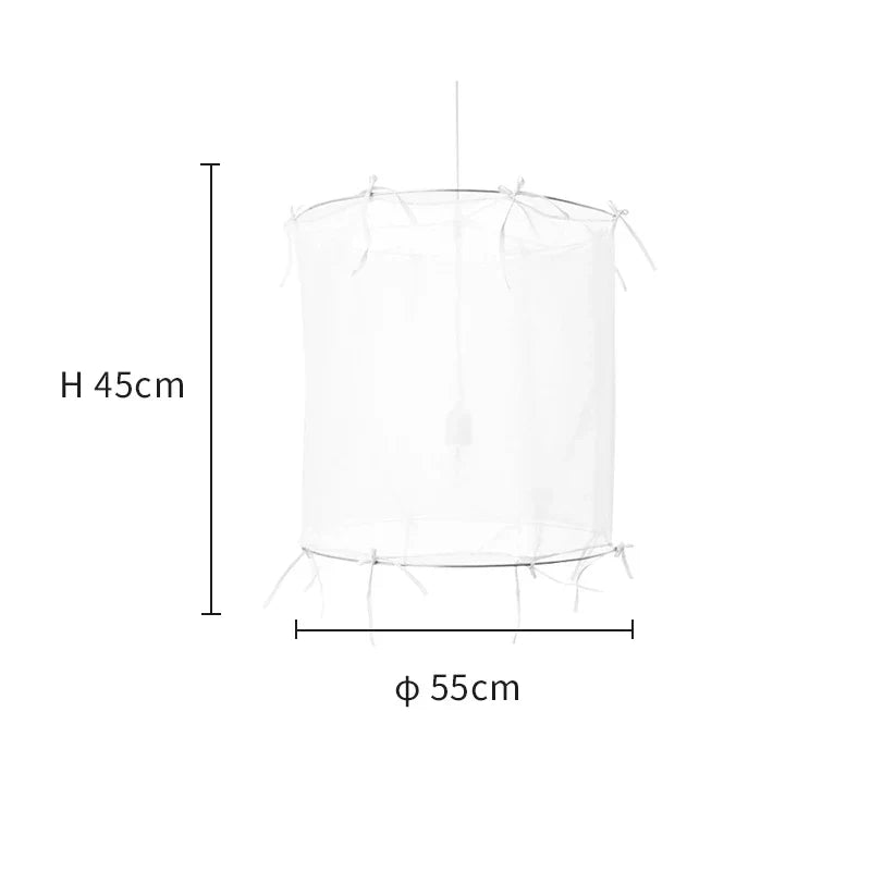 DecorBites™ Linen Cloth Pendant Light: Elegant Bohemian Fabric Chandelier for Home, Restaurant, Hotel
