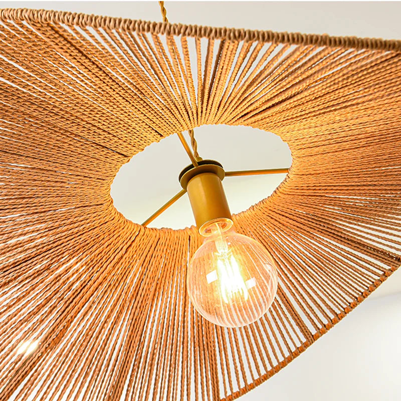 DecorBites™ Bamboo Wabi Sabi Chandelier Pendant Lights