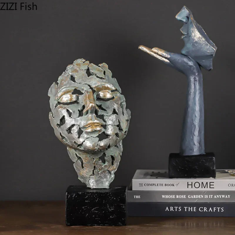 DecorBites™ Creative Thinker Modern Sculpture Decor Ornament for Desk and Room Aesthetics