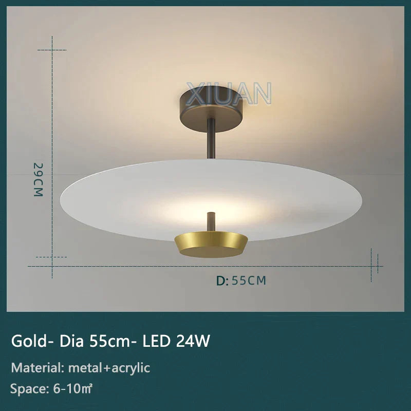 DecorBites™ Black Gold Round Chandelier with Remote Control Dimming Ceiling Lights