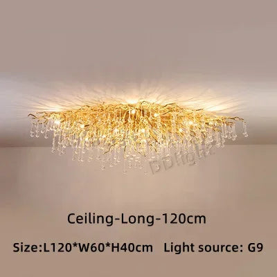 DecorBites™ Crystal Ceiling Chandelier: Modern Luxury for Living, Dining, Bedroom, Hotel, Hall, Home Decor