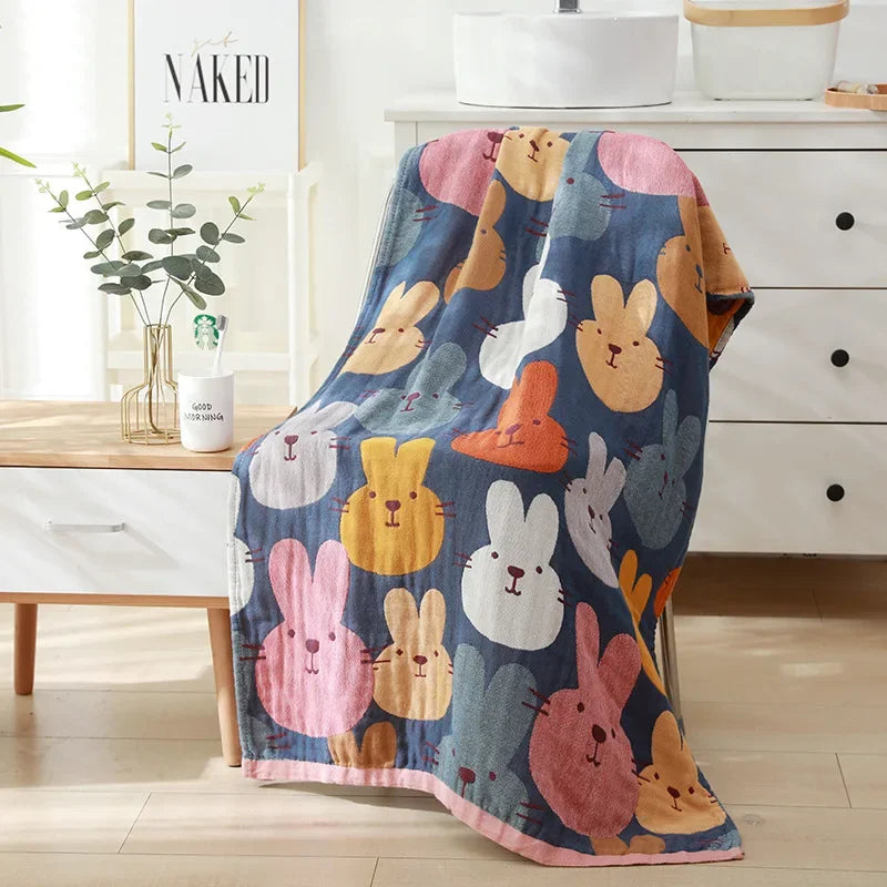 DecorBites™ Cotton Bath Towel - Soft & Absorbent 80x160cm - Large & Luxurious