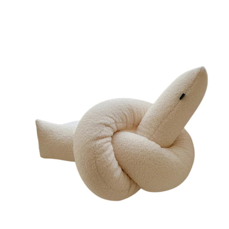 DecorBites™ Kids Comfort Knotted Cushion: Handmade & Bendable for Couch, Bed, Car, Office.