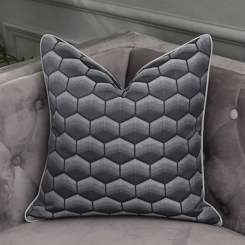 DecorBites™ Frosted Gold Satin Lumbar Pillow Covers - Luxe Sofa Cushion Cases