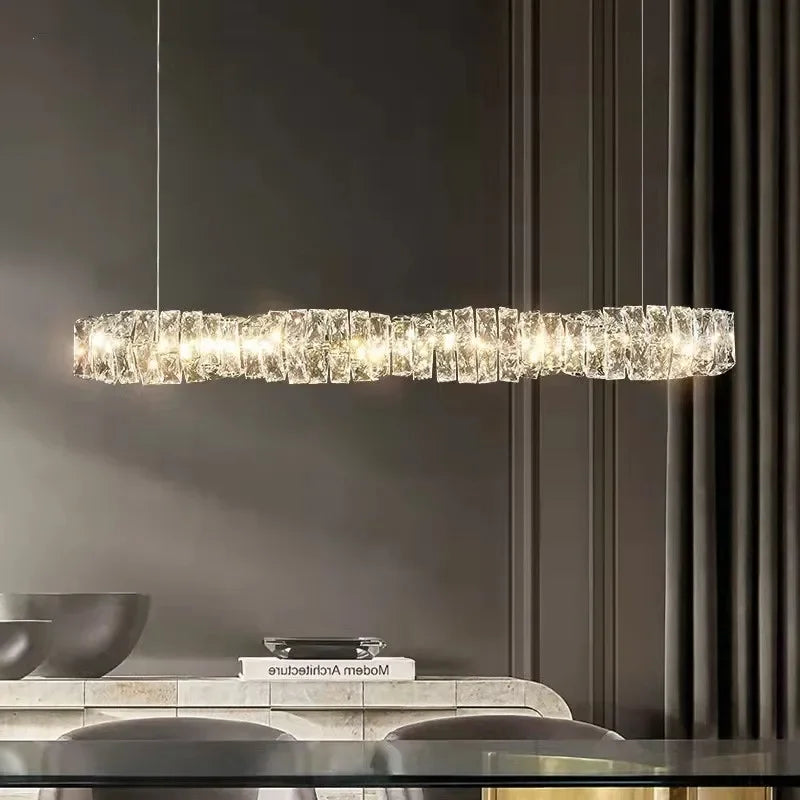 DecorBites™ Crystal LED Pendant Lights | Dimmable Ring Hanging Lamp | Modern Luxury Decor Fixtures