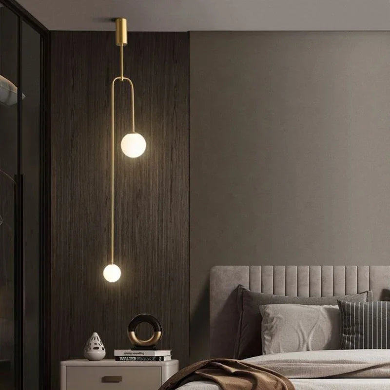DecorBites™ Bronze Glass Ball Chandelier: Luxury Pendant Lights for Living Room, Bedroom, Hotel & Bar